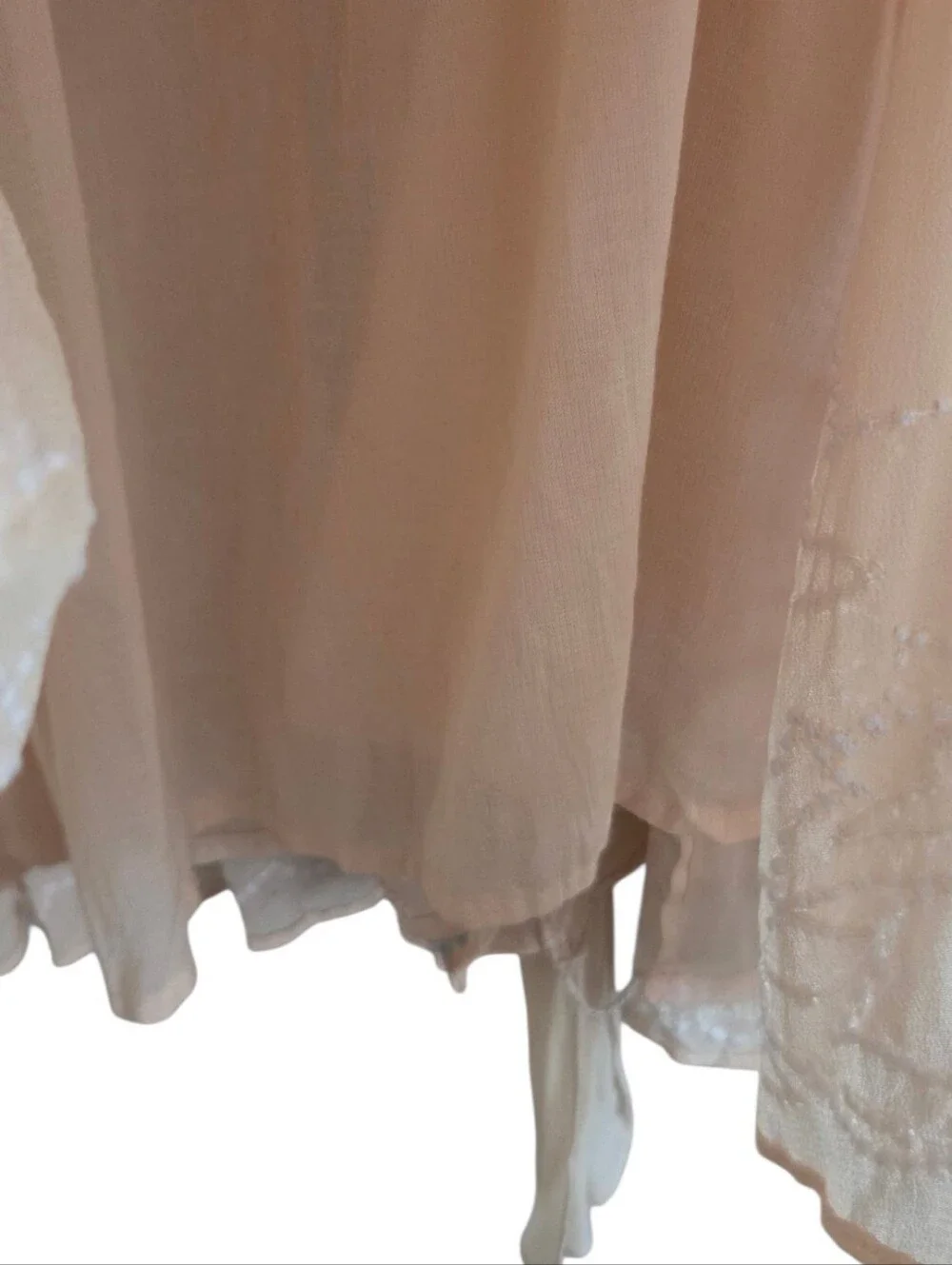 Free People Sylvia Wrap Mini Dress Deep V Overlay Beading Accent Lined Pink XS